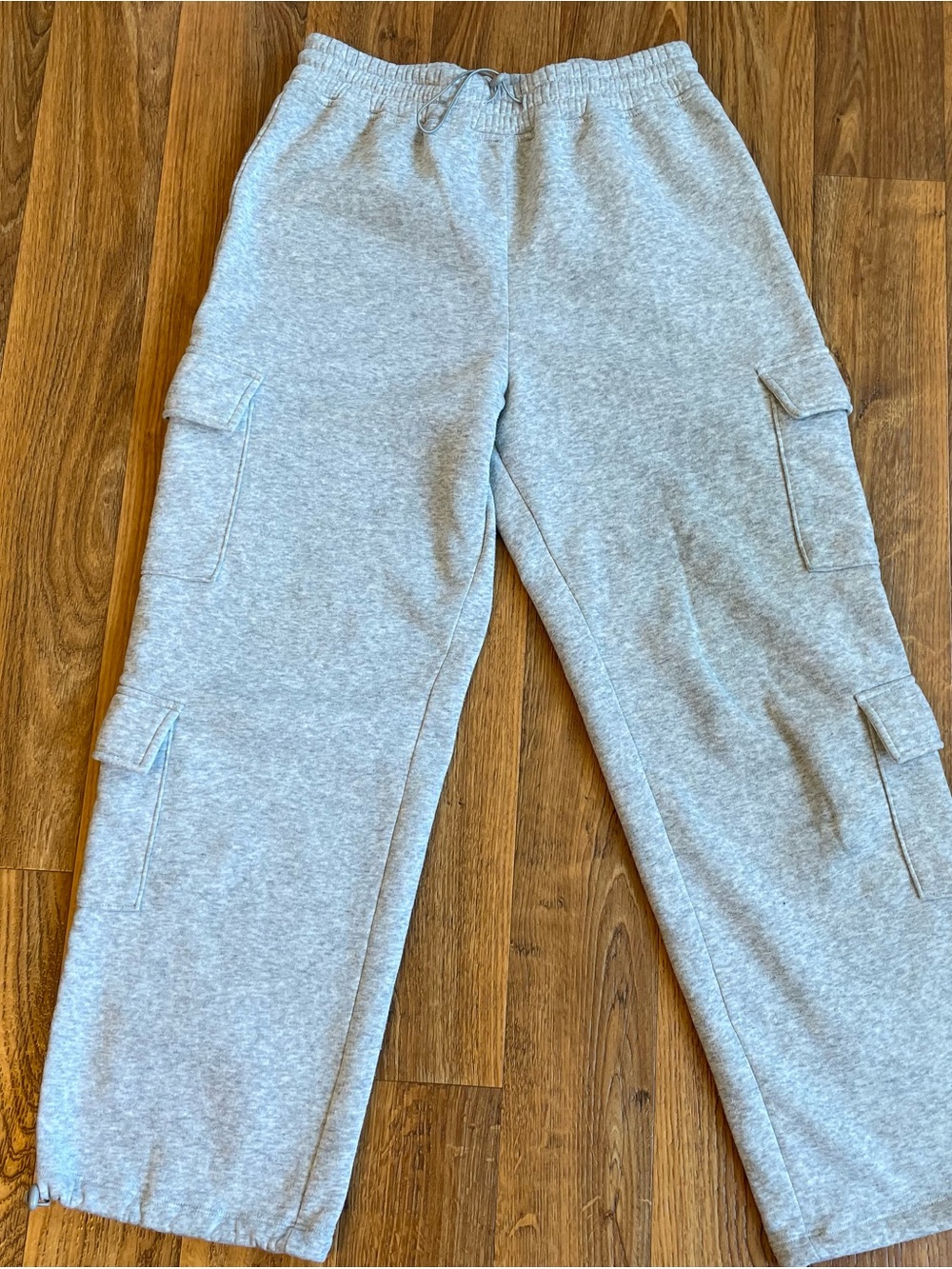 No Boundaries Light Gray Cargo Joggers for women